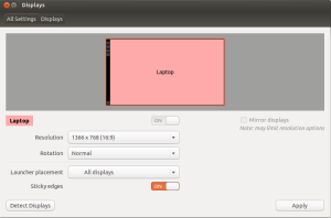 Display Application in Ubuntu